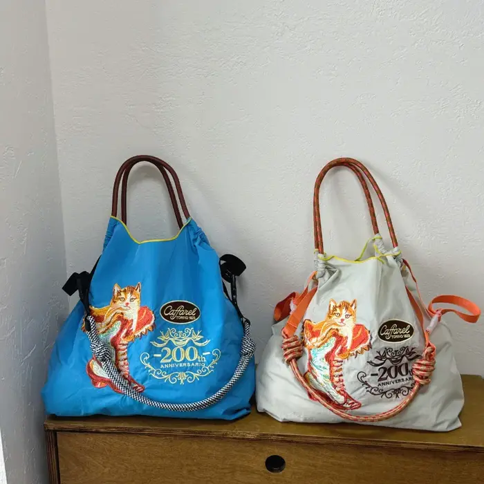 Sac à main pour femme brodé de chats de style japonais