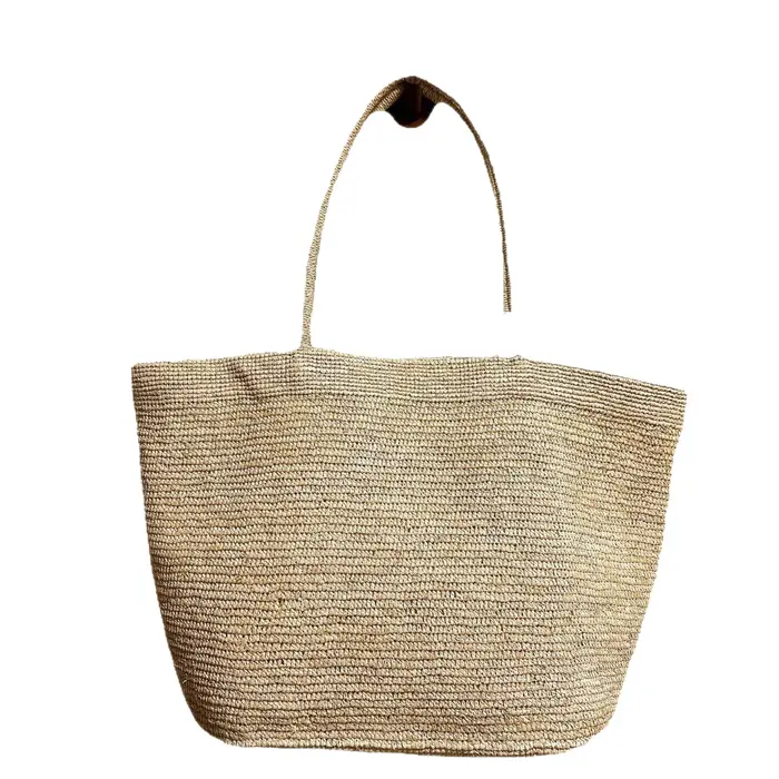 Sac fourre-tout tissé grande capacité en herbe Laffey pour femme