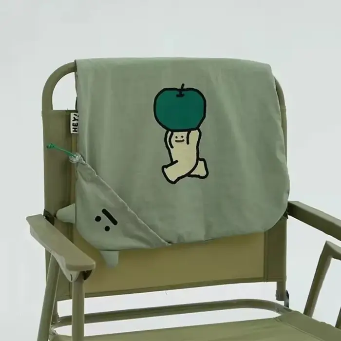 Sac à bandoulière vert tendance avec imprimé de dessin animé