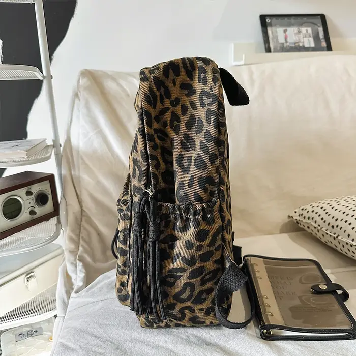 Nouveau sac à dos imprimé léopard à la mode pour femmes