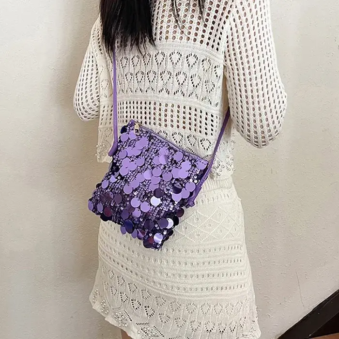 Sac à bandoulière à paillettes