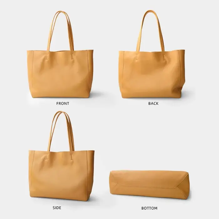 Sac à Main en Cuir group pour Femme, Fourre-Tout Décontracté, Simple, Sous les Bras, Grande Capacité