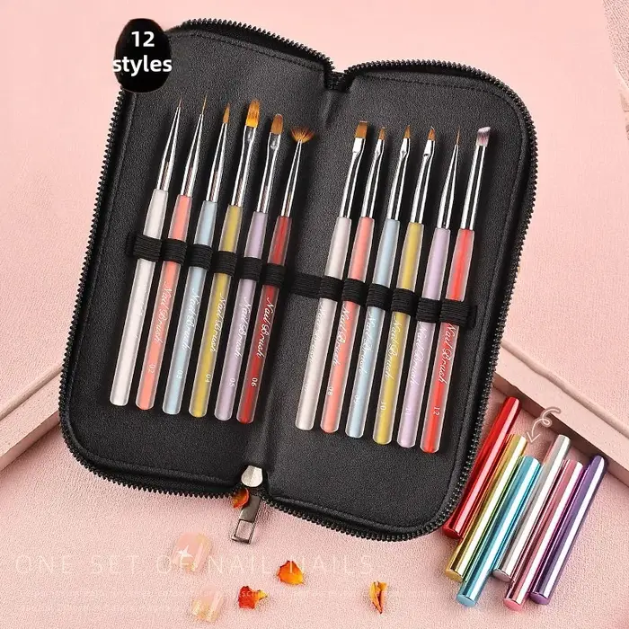 Sac en cuir de couleur noire avec fermeture éclair pour fente pour carte 12/16