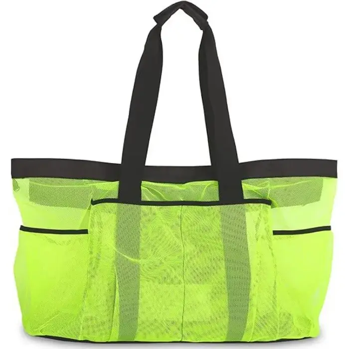 Sac fourre-tout de plage à capacité géante | Conception pliable légère et imperméable avec poches