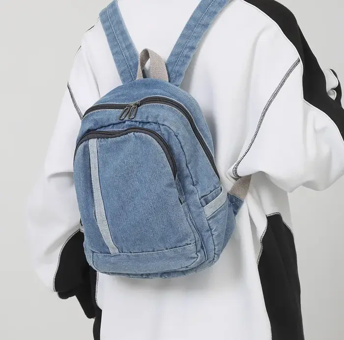 Sac à dos en Denim pour femmes et adolescentes