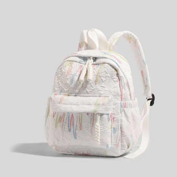 Mini sac à dos pour femme avec bretelles réglables – Fermeture à glissière pour l'école, les voyages