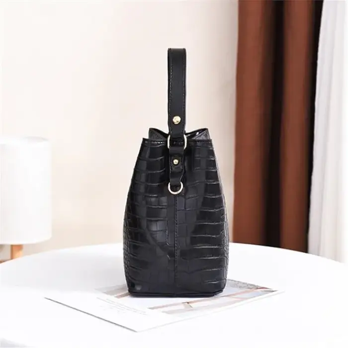 Sac à main Vintage en cuir pierre