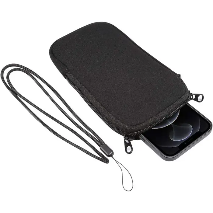 Pochette pour téléphone avec cordon, rangement pour écouteurs, étui pour téléphone, sac de transport