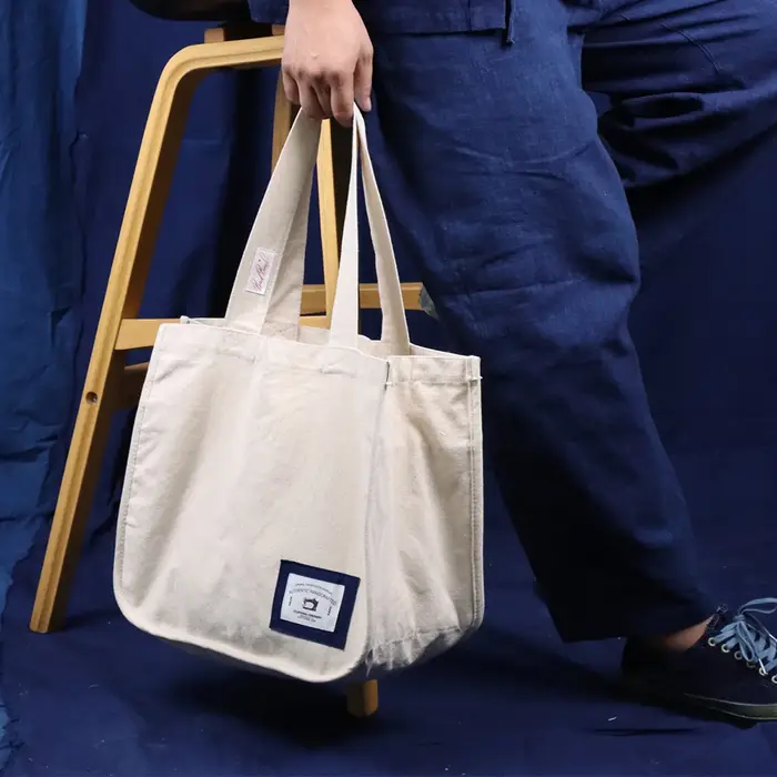 Style Vintage japonais toile fourre-tout hommes femmes Sac Shopping Sac à main coton épais compartiment stockage Eco Sac Shopper sacs à bandoulière