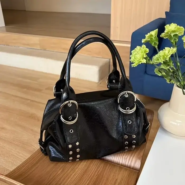 Sac à bandoulière en cuir PU pour femmes