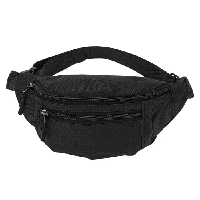 X Autohaux Zipper Design Fanny Pack Noir 1 Pz