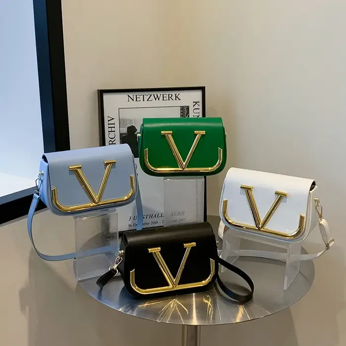 Sac à bandoulière moderne en simili cuir pour femmes