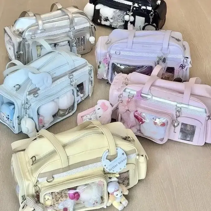 Y2K nouveau sac Ita de Concert JK sac à bandoulière de grande capacité mignon fille sac à dos Transparent exposition
