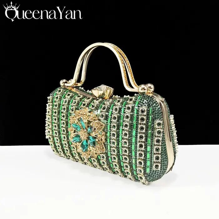 Pochette de Soirée de Luxe pour Femme 2026, Sac à Main en Cristal pour Mariage, Portefeuille pour Té