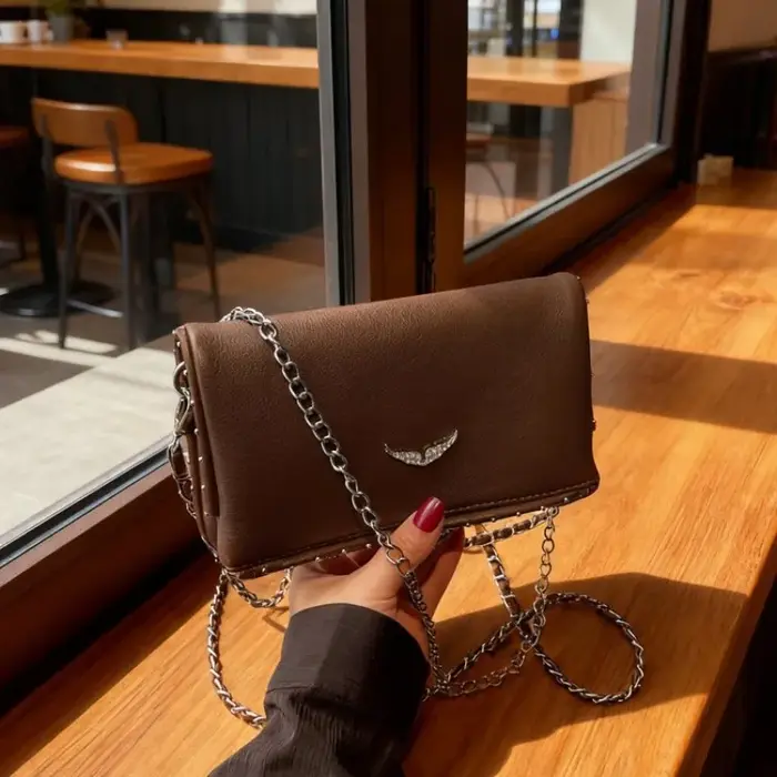 Sac à bandoulière mini de créateur pour femme, pochette à chaîne, en cuir de luxe, réglable, fabrica