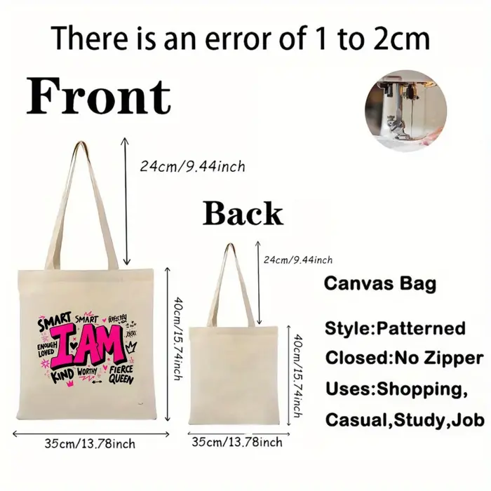 Le sac fourre-tout en toile de couleur crème