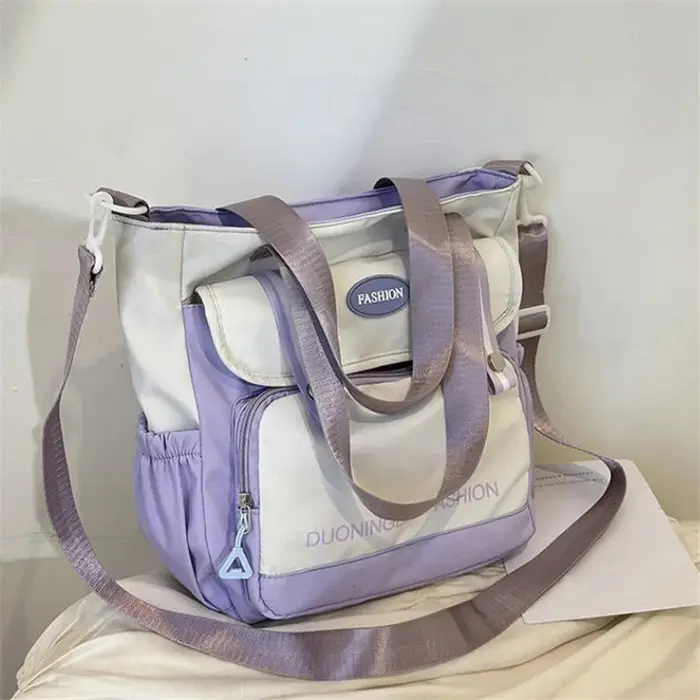 Sac fourre-tout pour femmes, sac à main quotidien de grande capacité, sac à bandoulière seau de voyage, sac messager à la mode, sacs d'école de Camp