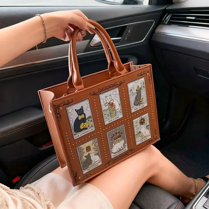 Nouveau Sac à Main Tote Cat Elf Élégant et Polyvalent pour Femme
