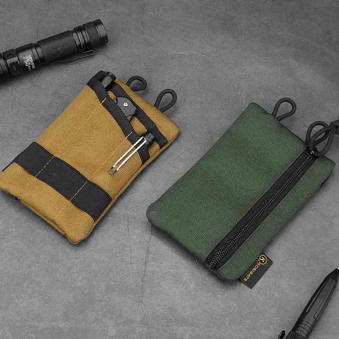 Pochette de rangement de poche compacte multifonctionnelle pour Camping randonnée alpinisme clé de carte EDC sac
