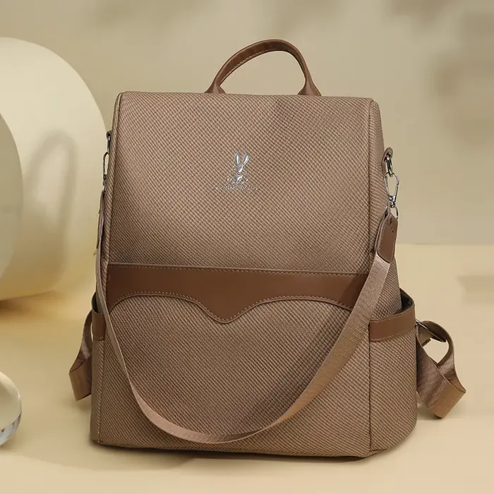 Sac à dos antivol multi-poches en Pu pour femmes