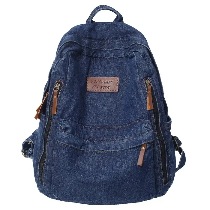Sac à dos en jean tendance pour l'école