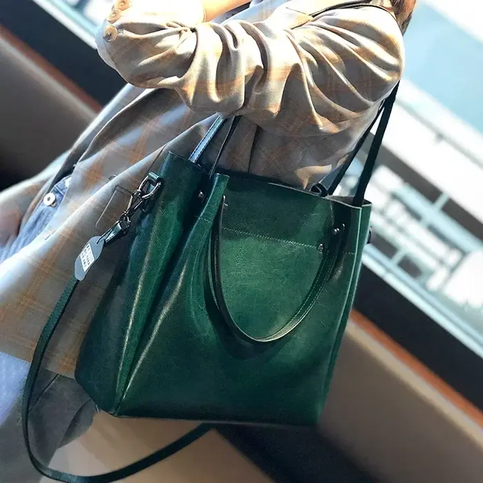 Sacs à main en cuir véritable de vache pour femmes