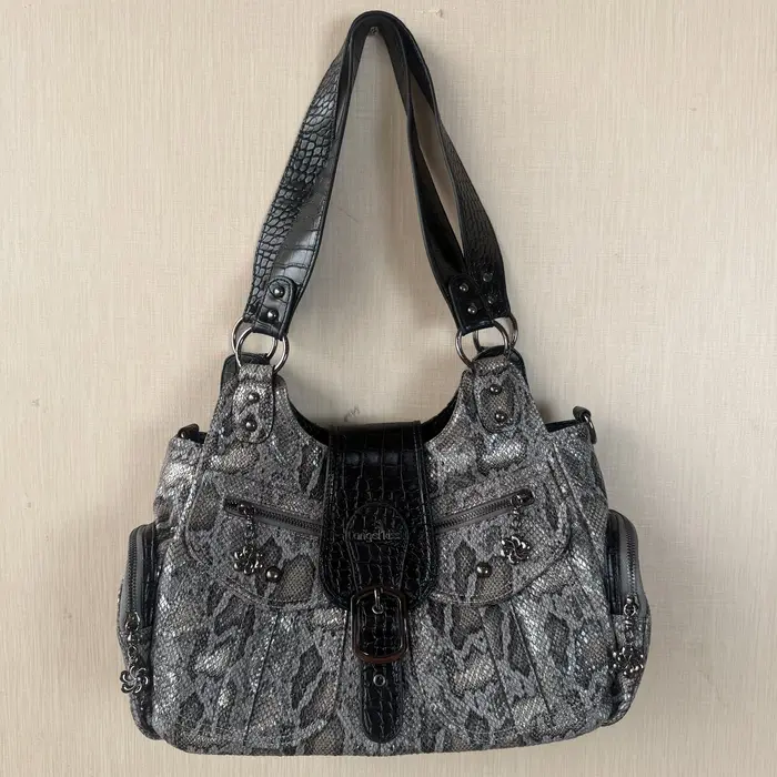 Sac bandoulière multi-poches Angle Kiss Vintage Y2K pour femme en cuir PU
