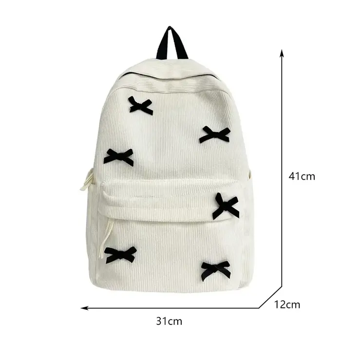 Sacs à dos esthétiques à nœud papillon mignons