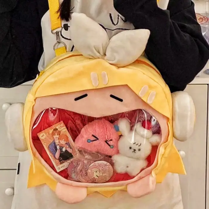 Sac à Dos en Peluche Dessin Animé Japonais Y2k, Kawaii, Harajuku, Anime Ita, Cartable d'Étudiant, po