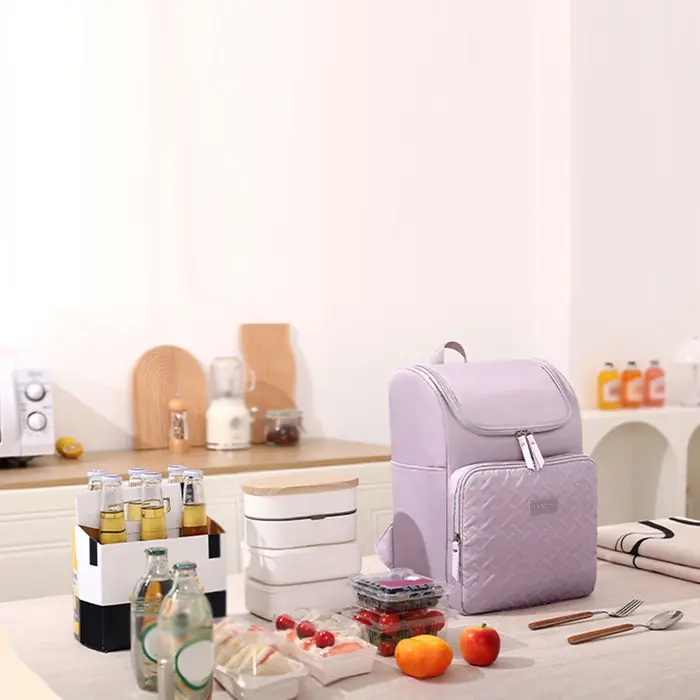 Sac de repas isolant de sac à dos de mode 17L sac à dos isolé de grande capacité-parfait pour le camping et les