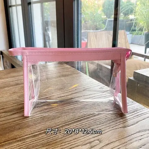 Trousse de beauté de rangement transparente