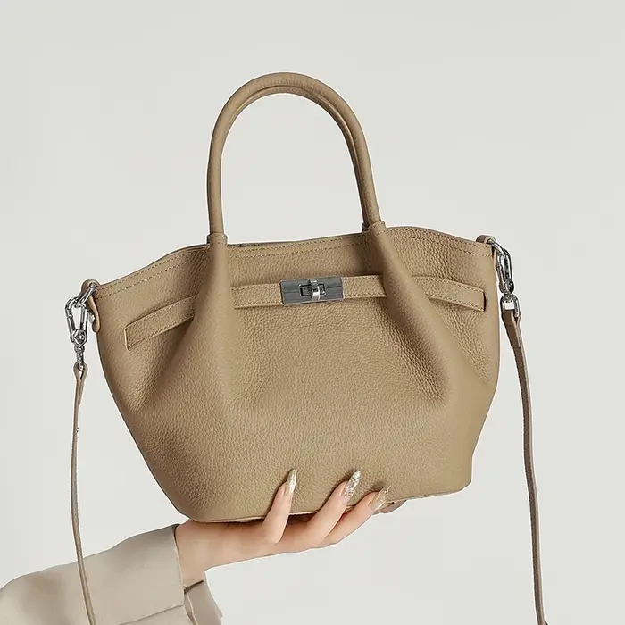 Sac seau en cuir véritable pour femmes, sacs à main de luxe de créateurs, sac bandoulière en cuir pl
