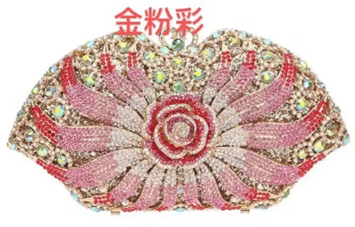 Sac de dîner en métal et diamant pour robe de Banquet pour dames