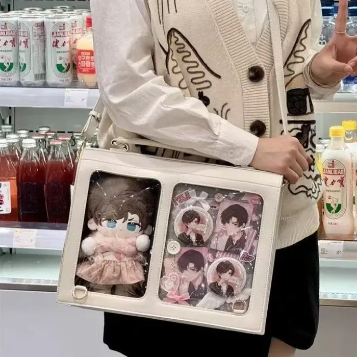 Niche japonaise transparente Ita sac décontracté grande capacité fille épaule sac à bandoulière à la mode Ulzzang étudiant sac à dos ItaBag