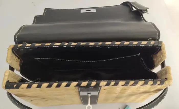 Sac à bandoulière d'été français pour femmes, sac tissé en paille