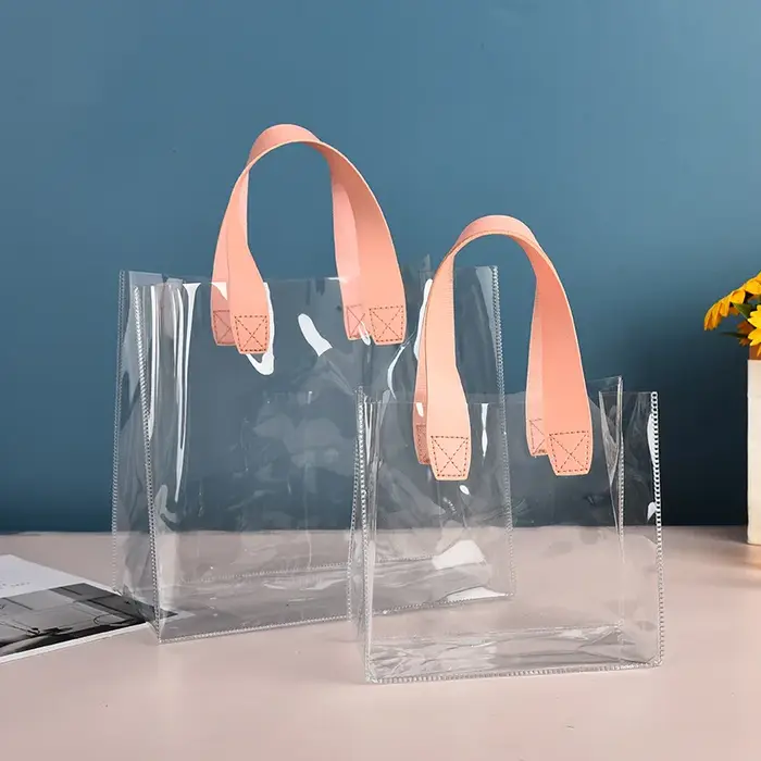 Fourre-tout en PVC transparent de grande capacité
