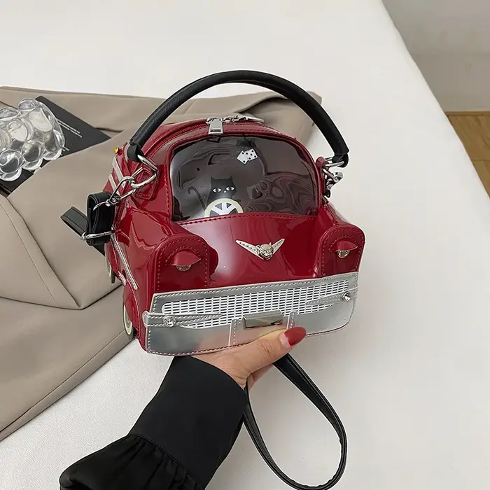 Mini petit sac à bandoulière en forme de voiture pour femme, sac à main amusant de personnalité, poc