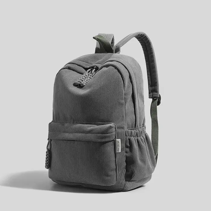 Sac à dos en velours côtelé tendance