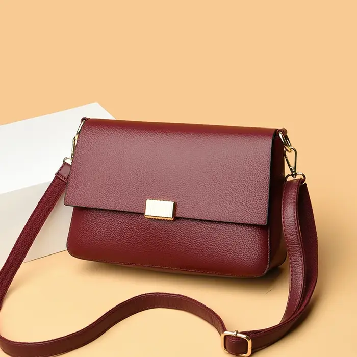 Petit sac à bandoulière matelassé en cuir PU pour femme