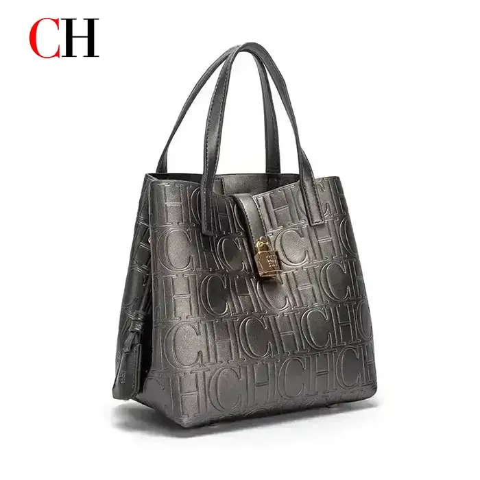 Sac seau CH pour femme avec fermoir métallique décoratif