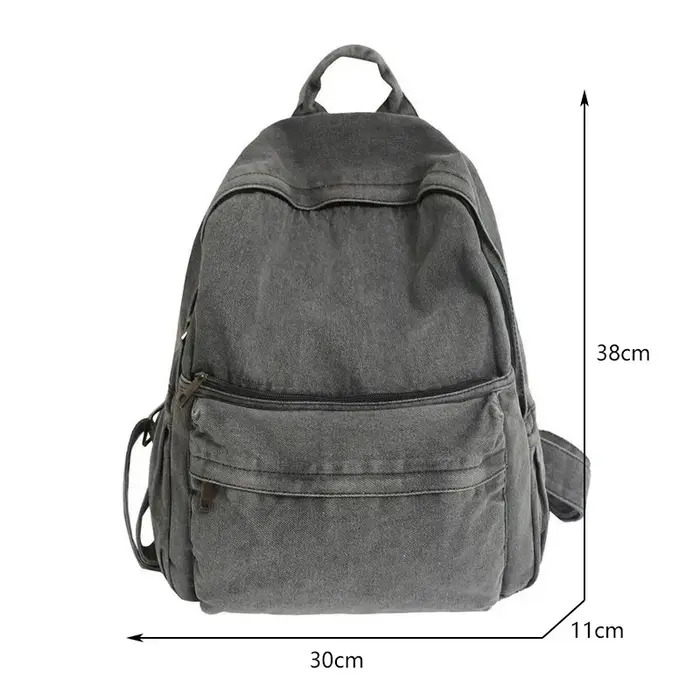 Nouveau sac à dos en Denim gris femmes loisirs voyage sortie sac à bandoulière femme mode cartables adapté aux garçons et aux filles Mochila