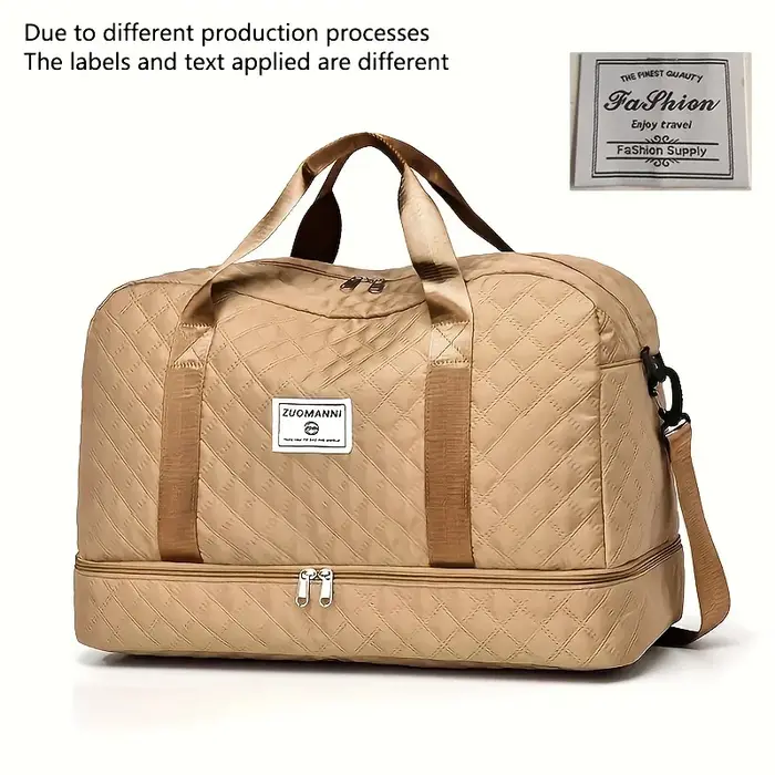 Sac polochon de luxe – Élégant et durable avec séparateur étanche, séparation humide/sec et poches l