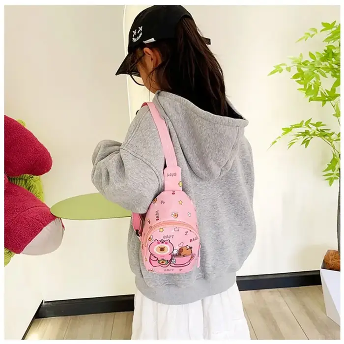 Sac à bandoulière Capybara mignon en Nylon