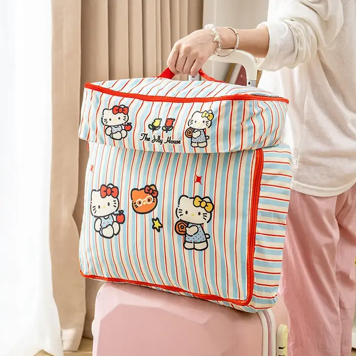 Nouveaux sacs de rangement de voyage rayés Kt 2026, organisateurs de valise étanches pour vêtements, sous-vêtements, chaussures, cadeau