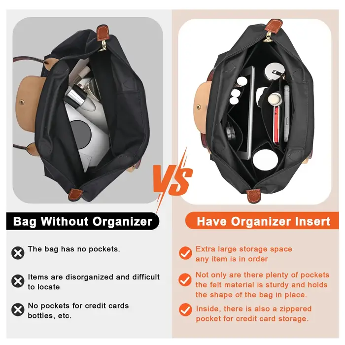 Insert d'organisateur de sac à main