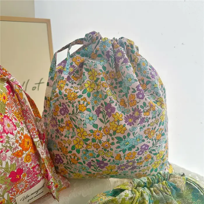 Sac de maquillage en coton