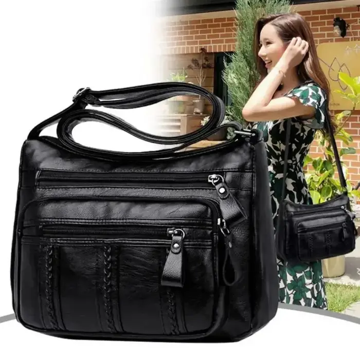 2025 nouveau sac pour femmes d'âge moyen de grande capacité multicouche léger sac pour mère sac à bandoulière sac pour