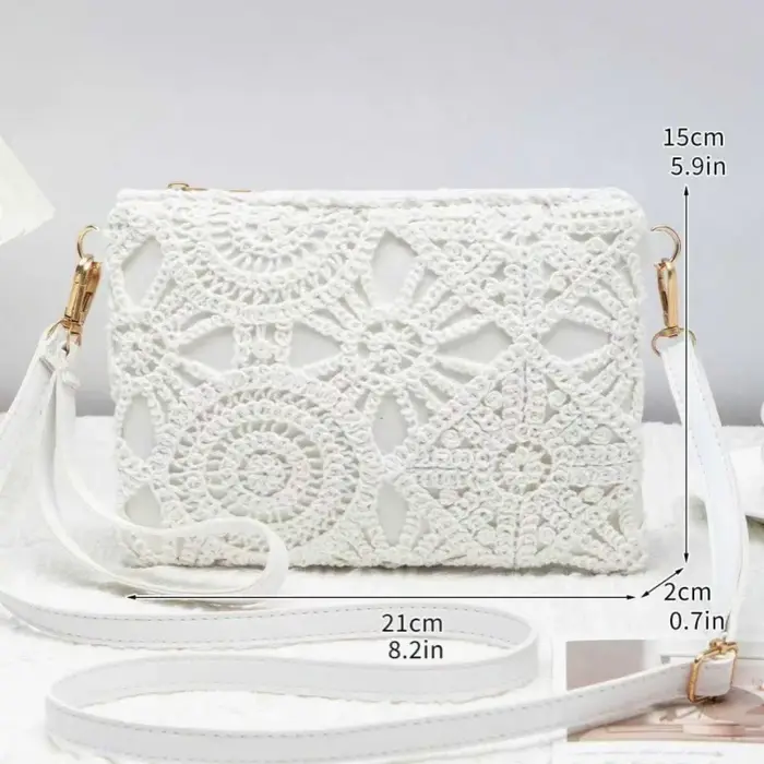 Sac à bandoulière tressé ajouré style bohème 2026