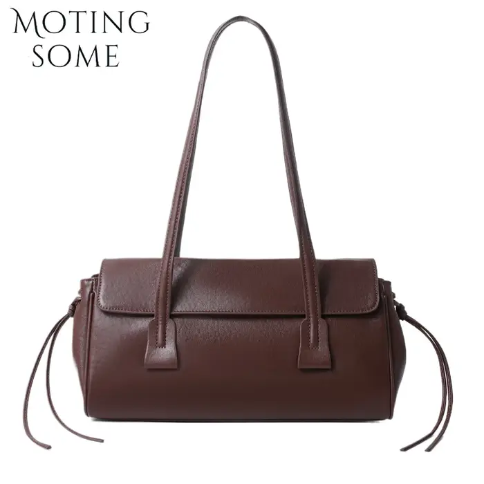 Motingsome Boston sac femmes sous les bras sac à main de luxe en cuir tanné végétal sac