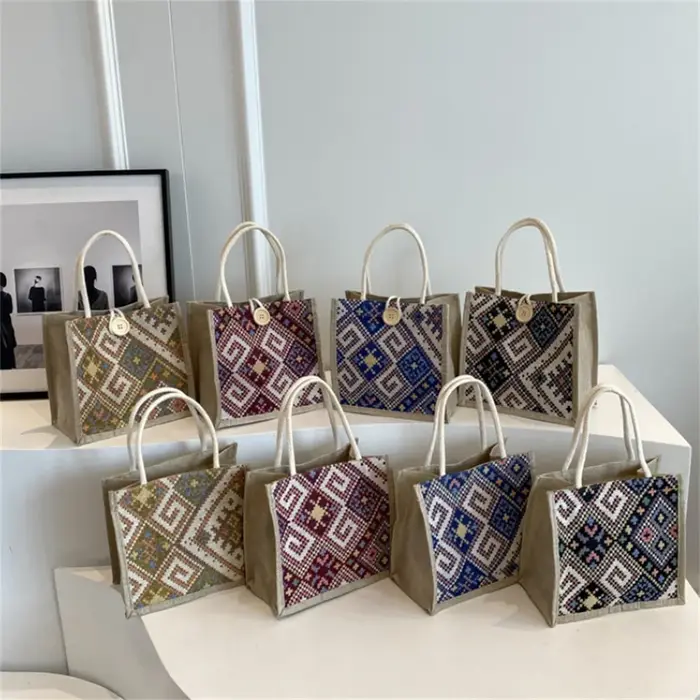 Sac à Main en Lin pour Femme